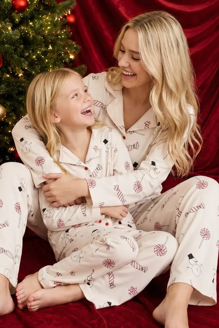 Desenli Termal Kumaşlı Ultra Soft Yumuşak Düğmeli Örme Pijama Takımı 26226816