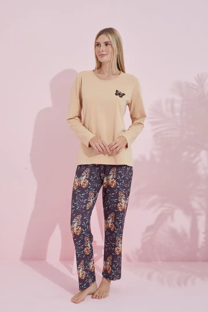 Pamuklu Örme Pijama Takım 24240180