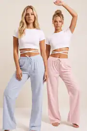 pembe mavi ekose
