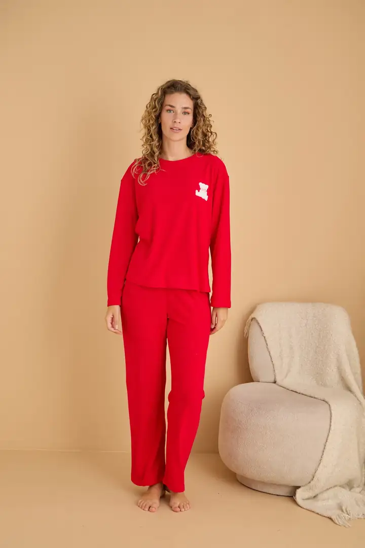 Havlu Kumaş Örme Pijama Takım25226007