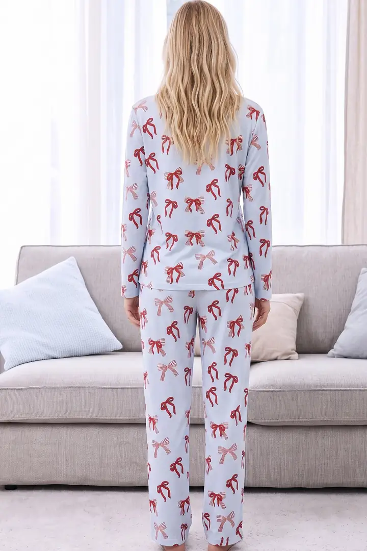 Desenli Termal Kumaşlı Ultra Soft Yumuşak Örme Pijama Takımı 26226318