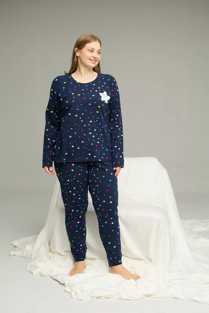 Curve Büyük Beden Battal Boy Pamuklu Pijama Takım25240849