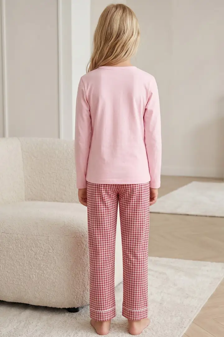 Pamuklu Likralı Örme Pijama Takım 26241166