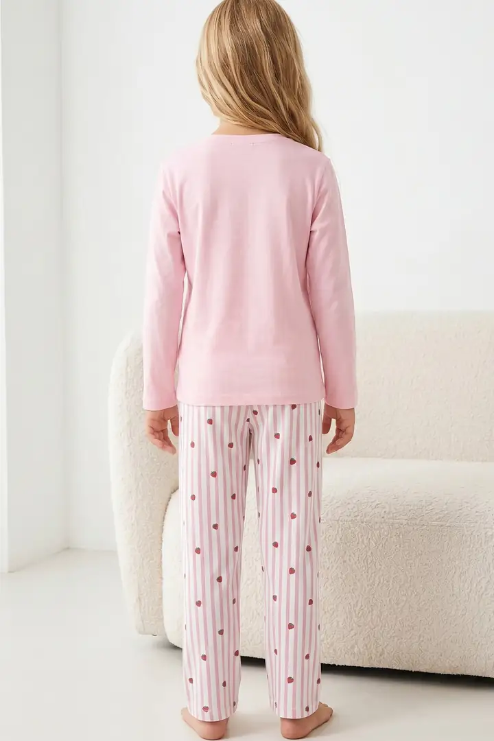 Pamuklu Likralı Örme Pijama Takım 26241163