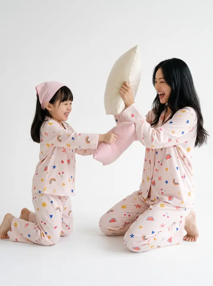 Örme Düğmeli Pijama Takımı 7605
