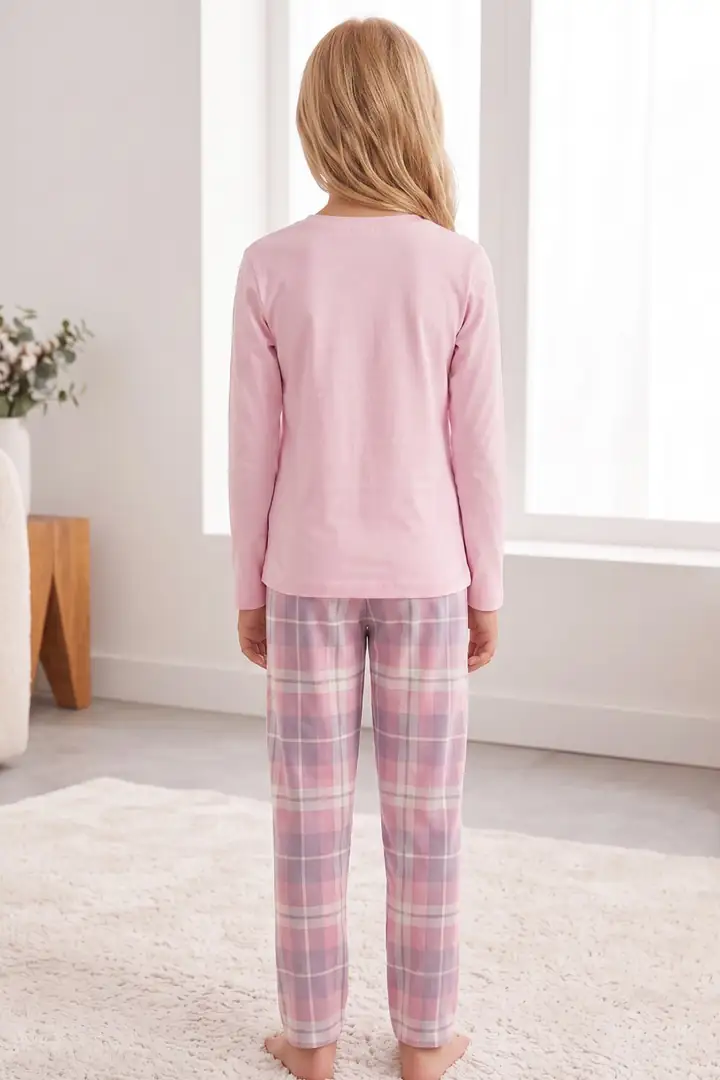 Pamuklu Likralı Örme Pijama Takım 26241183