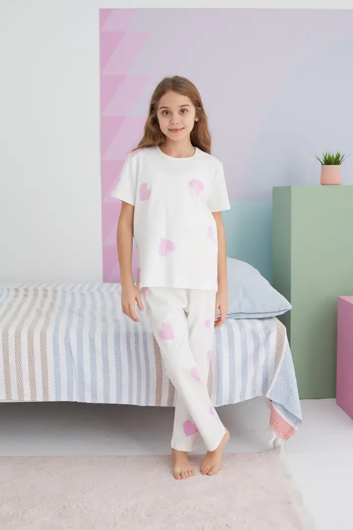 Pamuklu Örme Pijama Takım