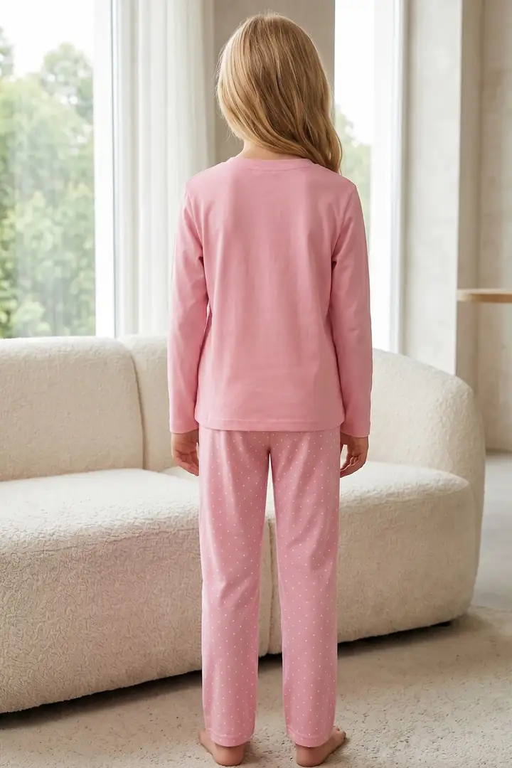 Pamuklu Likralı Örme Pijama Takım 26241170