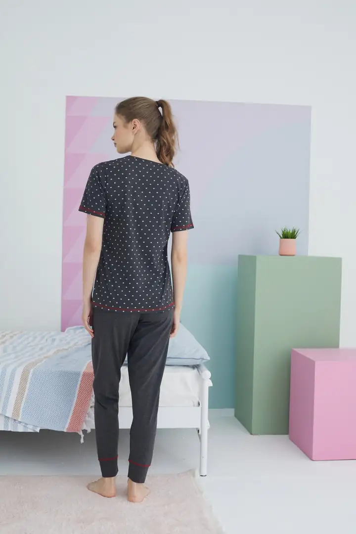 Pamuklu Örme Pijama Takım 24113105