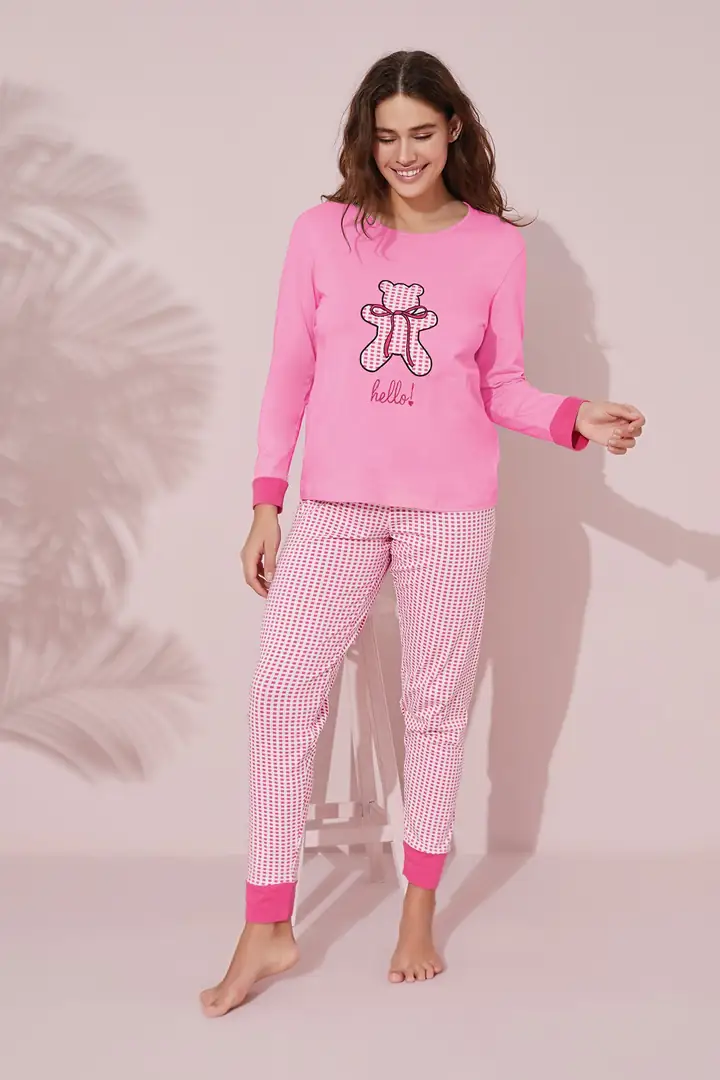 Pamuklu Örme Pijama Takım 24241071