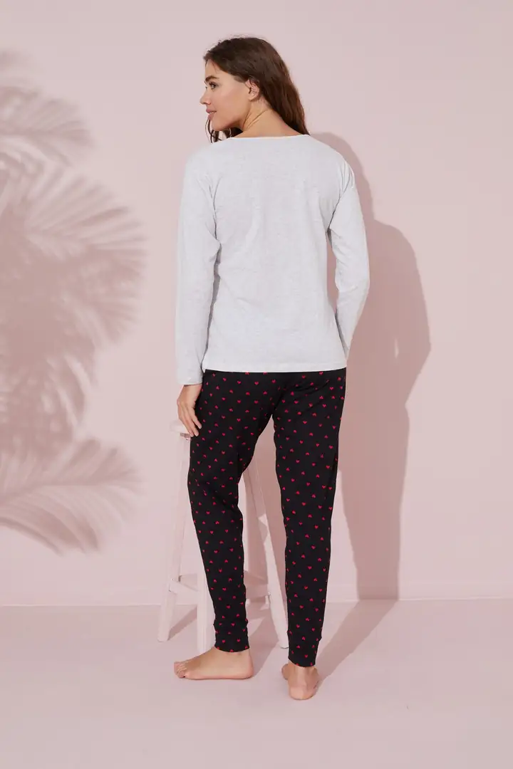 Pamuklu Örme Pijama Takım 24241062