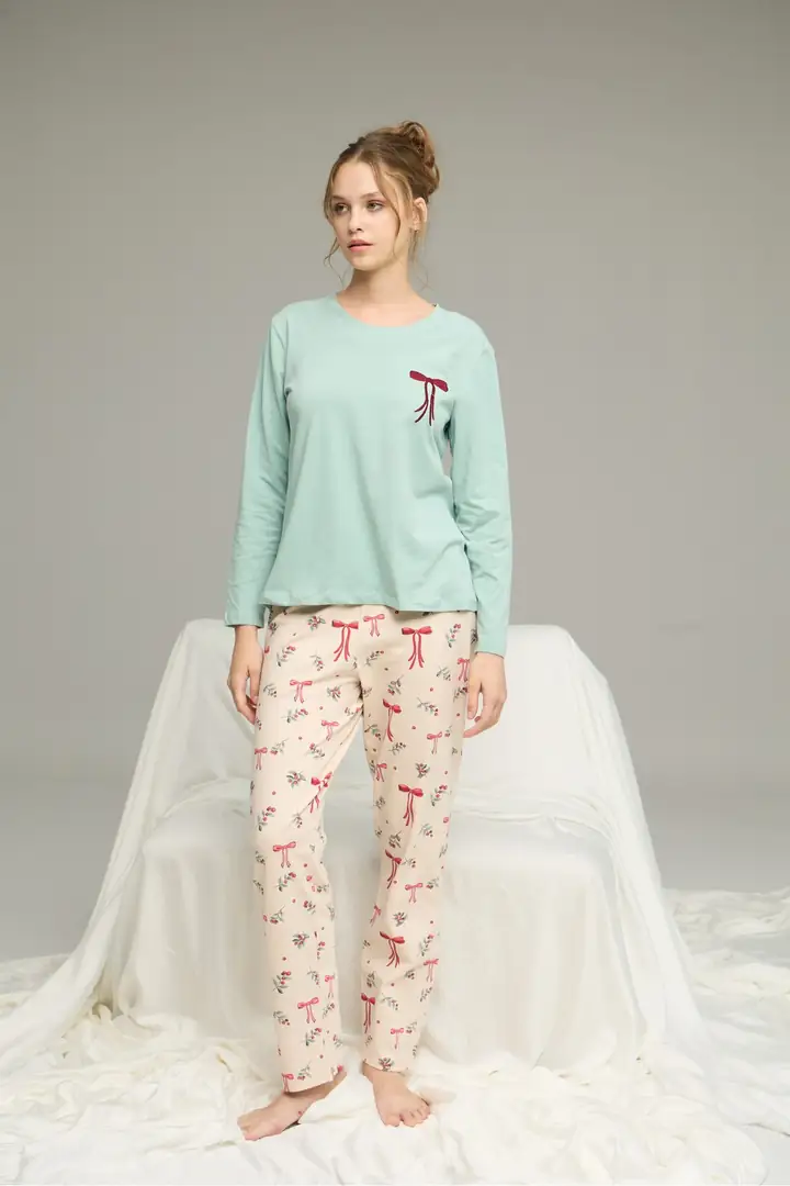 Örme Pamuklu Pijama Takım25240254