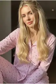pembe gri çizgili