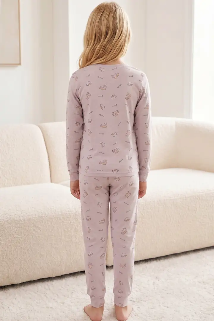Pamuklu Likralı Örme Pijama Takım 26241179