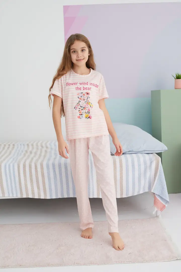 Pamuklu Örme Pijama Takım