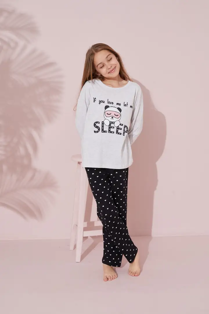Pamuklu Örme Pijama Takım 24241109