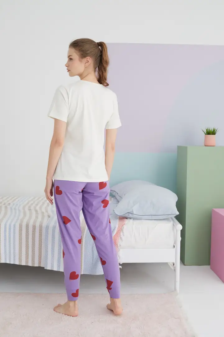 Pamuklu Örme Pijama Takım