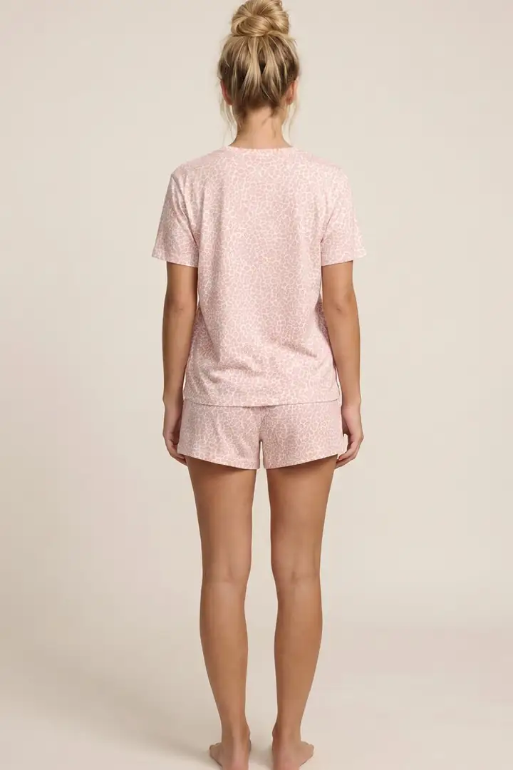 Örme Şortlu Pijama Takım 8056