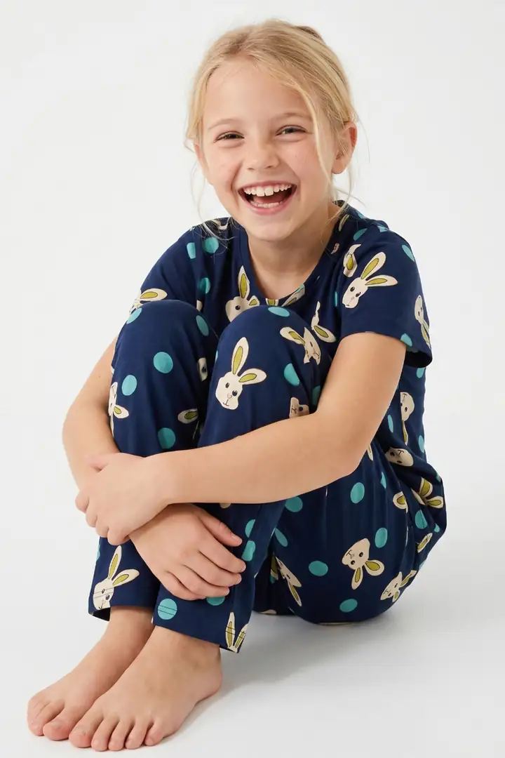 Pamuklu Likralı Pijama Takım
