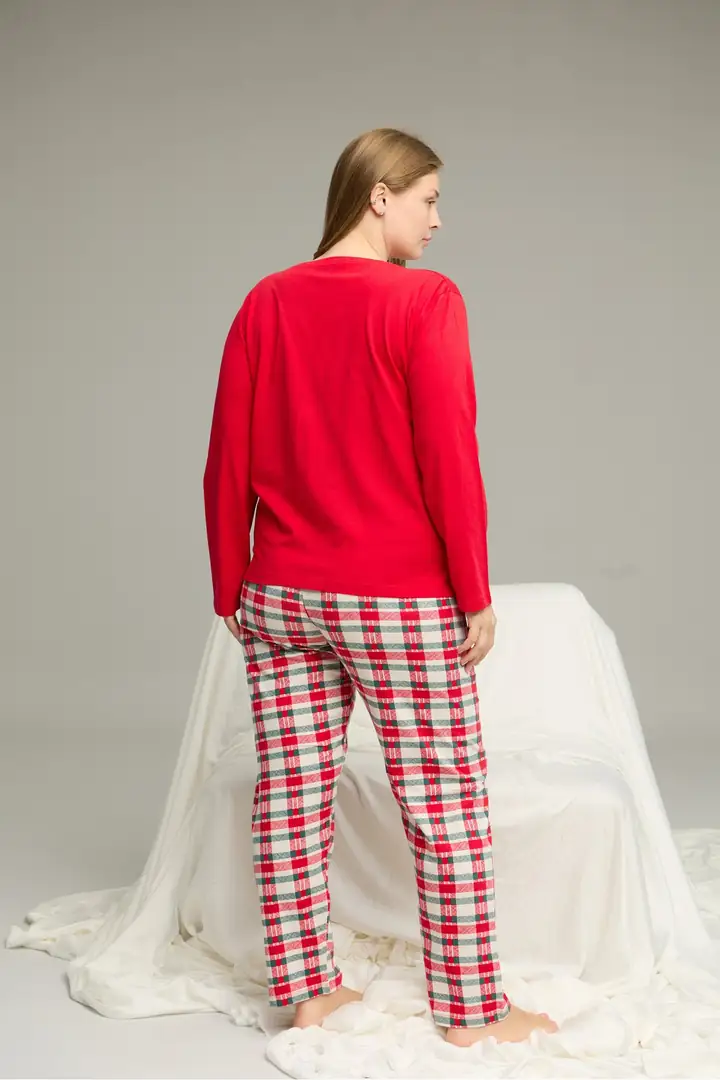 Curve Büyük Beden Battal Boy Pamuklu Pijama Takım25240760