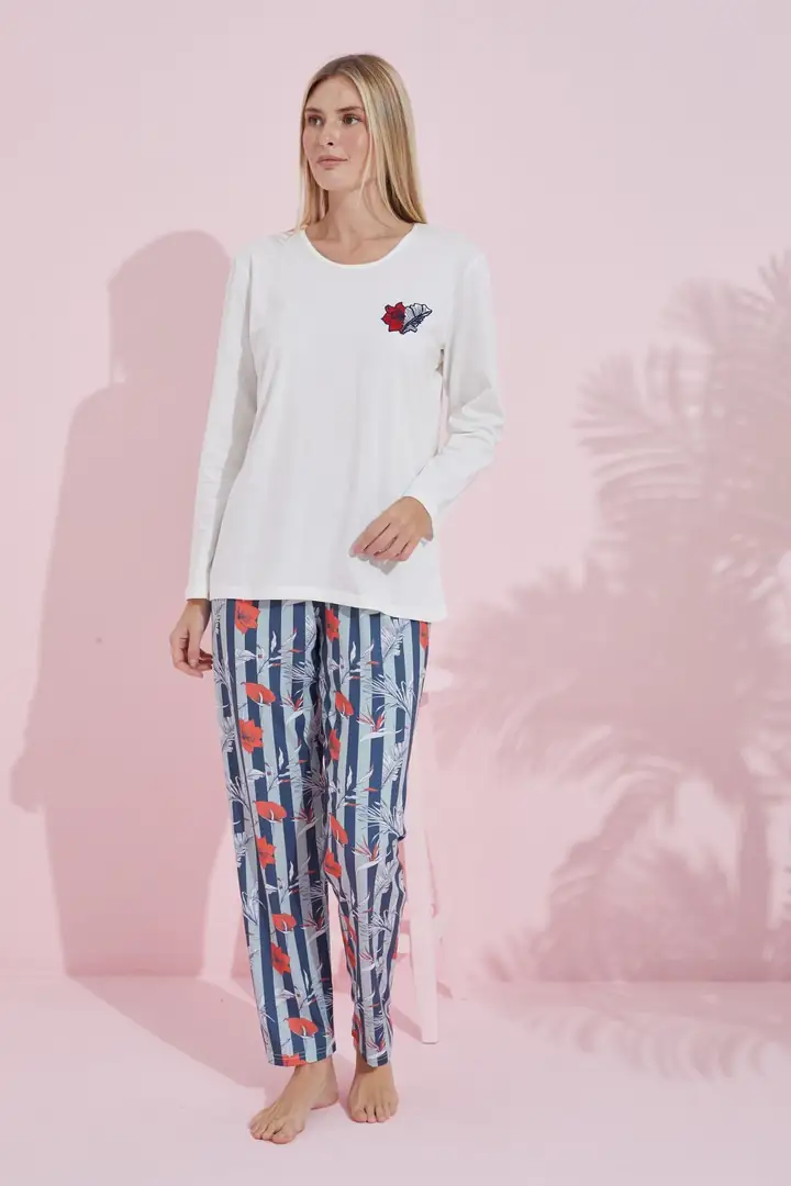 Pamuklu Örme Pijama Takım 24240181
