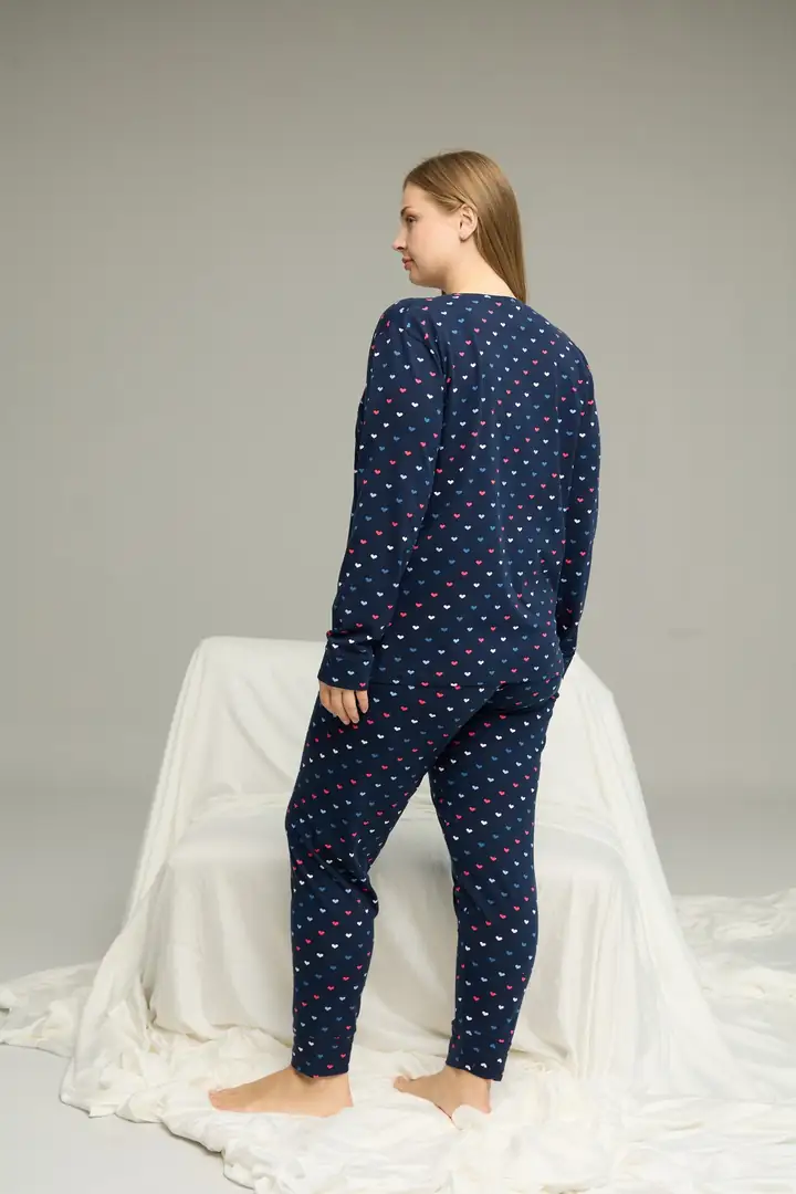 Curve Büyük Beden Battal Boy Pamuklu Pijama Takım25240839