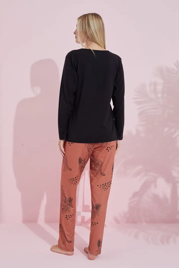 Pamuklu Örme Pijama Takım 24240170