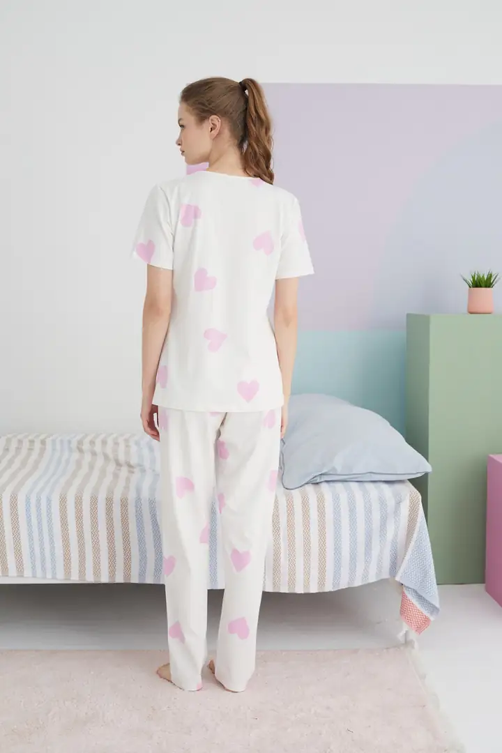 Pamuklu Örme Pijama Takım