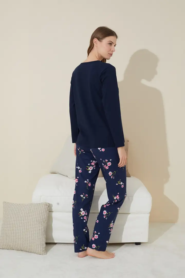 Pamuklu Örme Pijama Takım 24240090