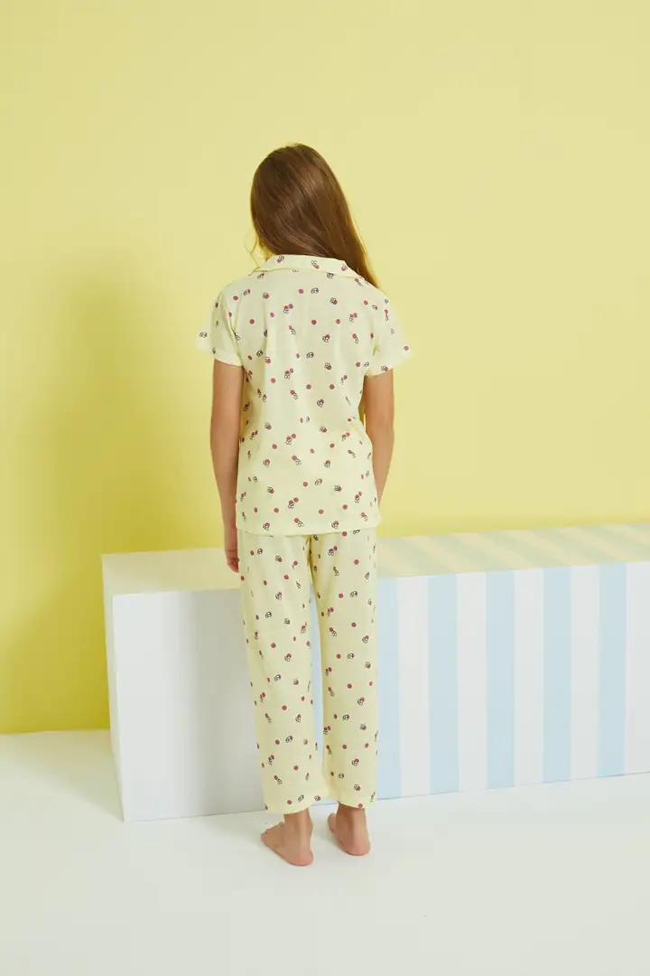 Örme Düğmeli Pijama Takım 24108020