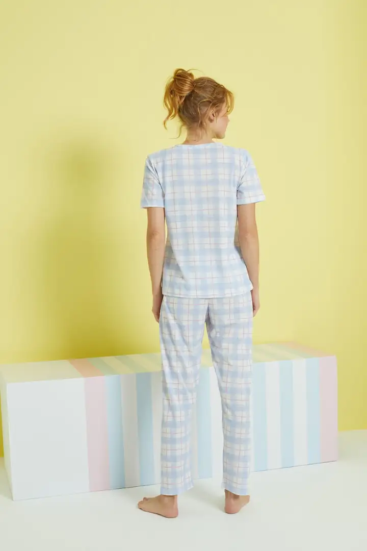 Çok Renkli Örme Pijama Takım 24107100
