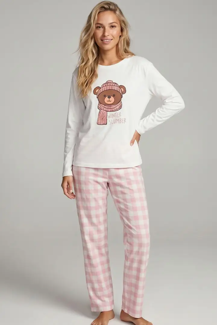 Örme Pamuklu Pijama Takımı 8027